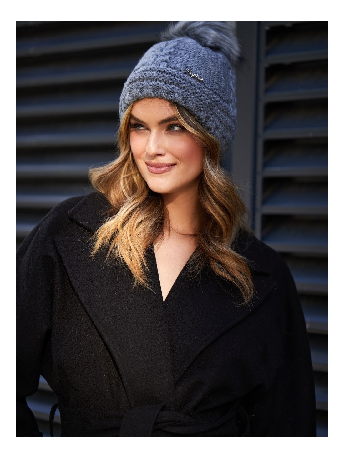 Dark gray winter hat C10 - Online store - Boutique